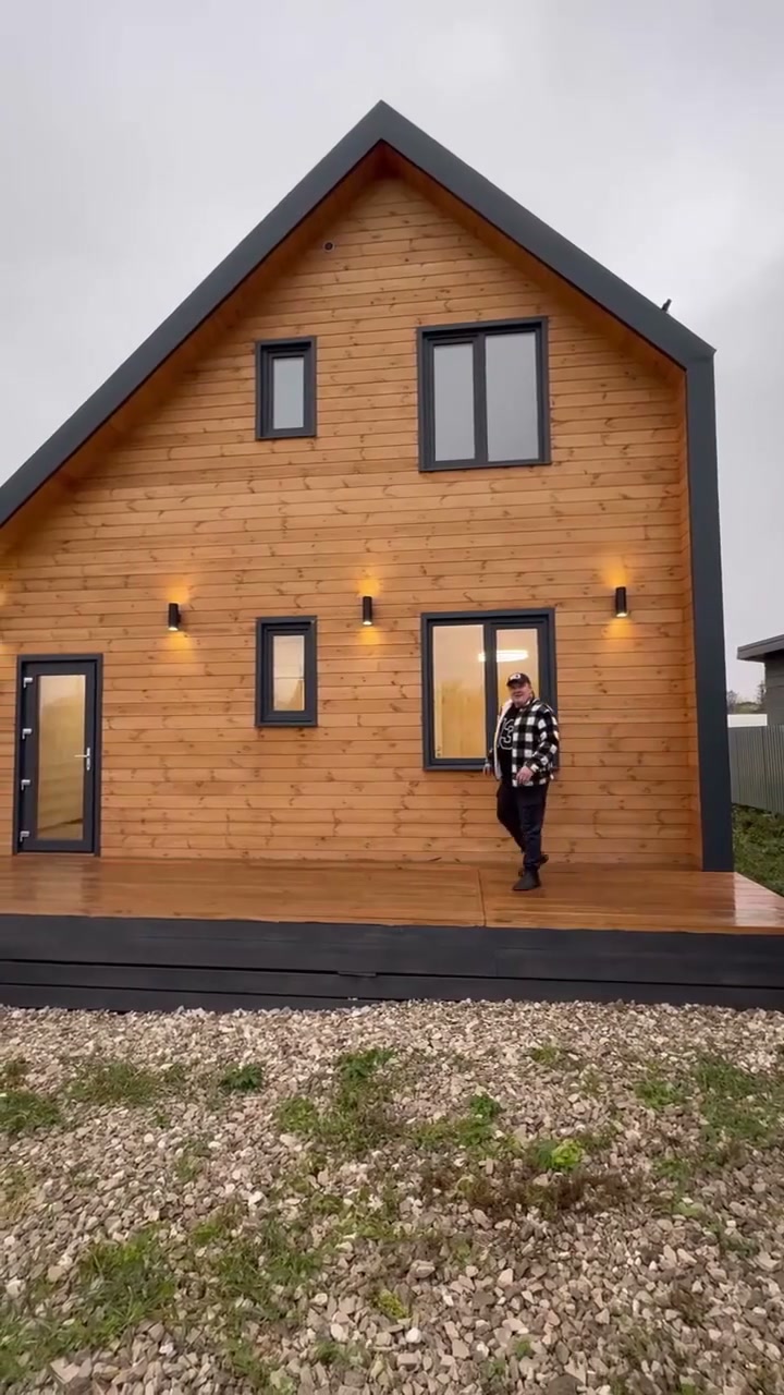 A two-storey home with three bedrooms and an open terrace
